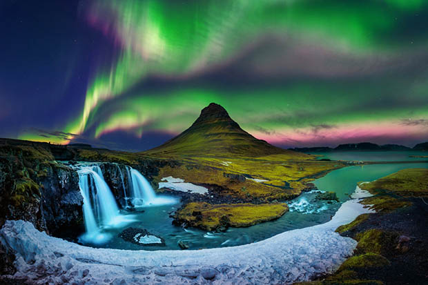 du lịch Iceland đến Aurora Borealis 