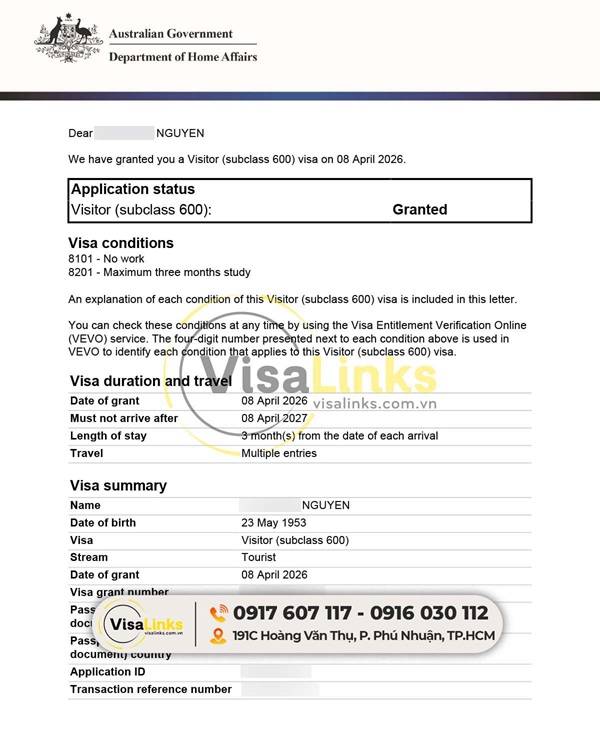 Visa công tác Úc là gì?