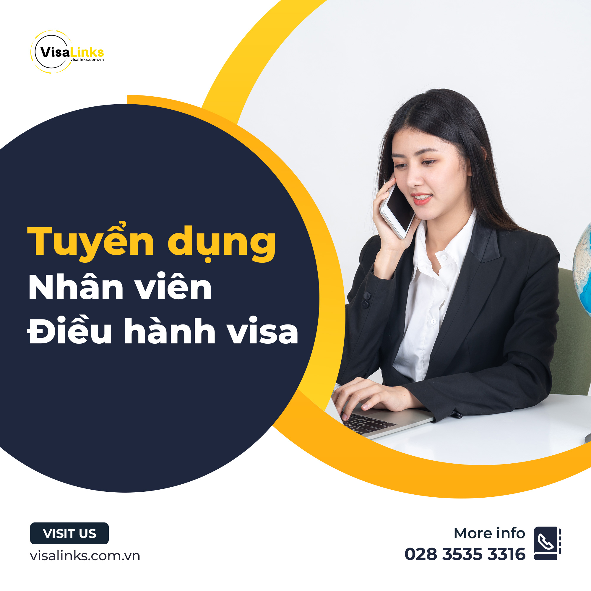 visalinks tuyển dụng nhân viên điều hành visa