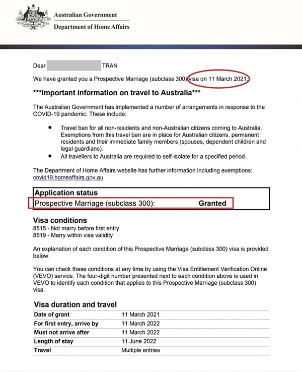 Visa bảo lãnh hôn thê là gì?