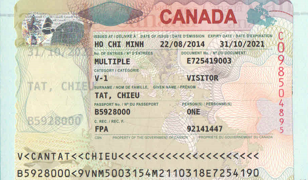 Các loại visa Canada thuộc diện du lịch