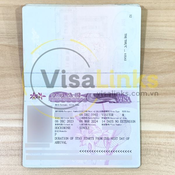 Điều kiện gia hạn visa Đài Loan