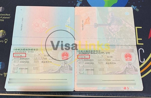 Visa công tác/thương mại Trung Quốc