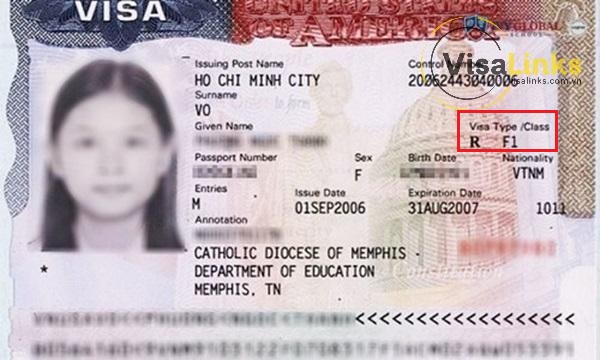 Visa Mỹ loại F1