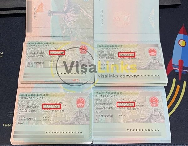 Visa du lịch Trung Quốc có thời hạn lưu trú là 15 hoặc 30 ngày