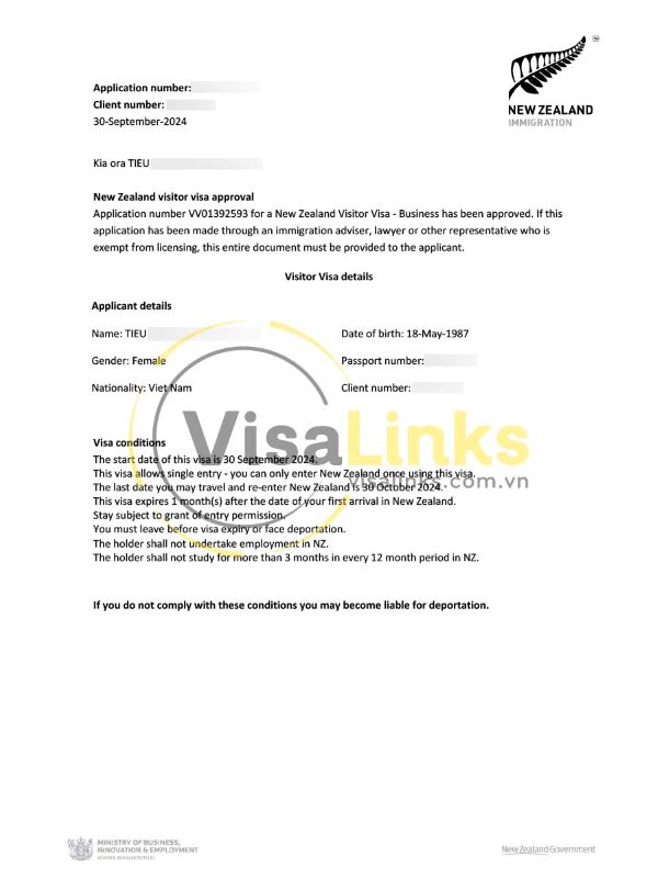 Visa du lịch New Zealand online