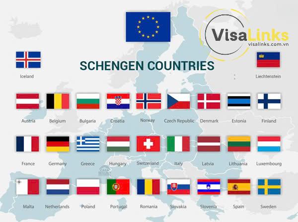 Có visa Pháp đi được những nước nào?