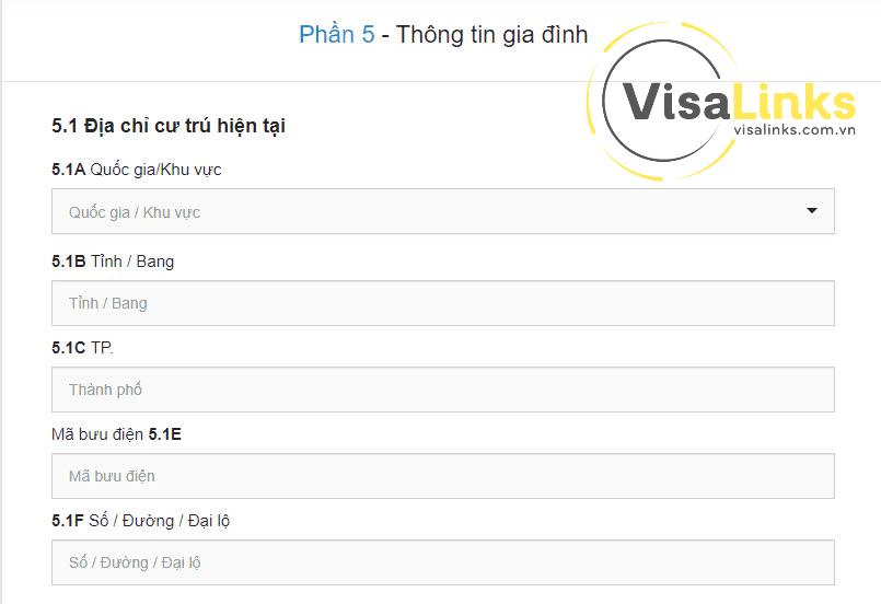 Địa chỉ cư trú hiện tại