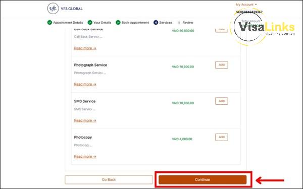 Các dịch vụ hỗ trợ của VFS Global