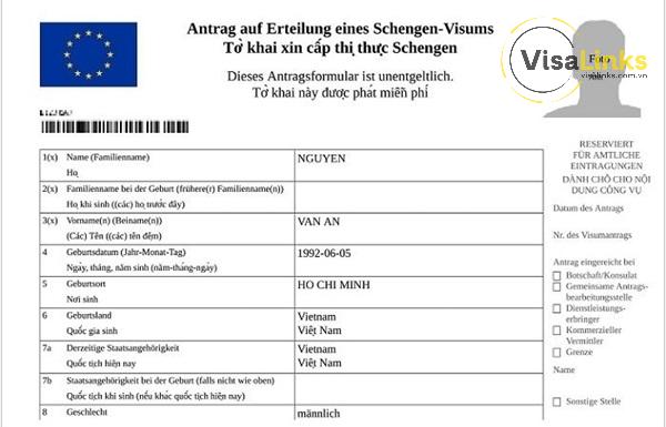 Tờ khai xin cấp visa đi Đức là gì?