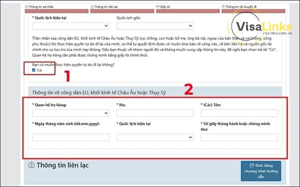 Thông tin về công dân EU, EEA hoặc Thụy Sỹ