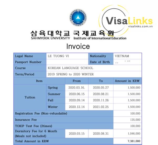Thủ tục xin visa du học Hàn Quốc