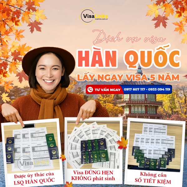 Dịch vụ làm visa Hàn Quốc tại Cần Giờ của Visalinks