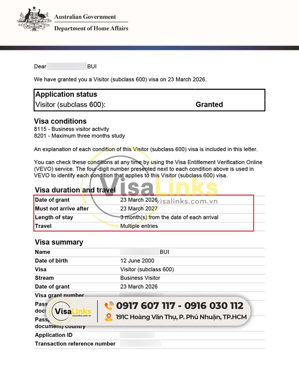 Tổng quan về visa Úc du lịch (Subclass 600)