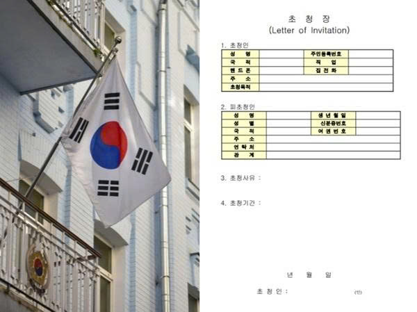 Mẫu thư mời xin visa Hàn Quốc chuẩn mới nhất