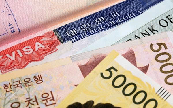 Lệ phí xin visa Hàn Quốc cho trẻ em mới nhất
