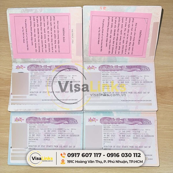 Dịch vụ visa Đài Loan chuyên nghiệp - uy tín