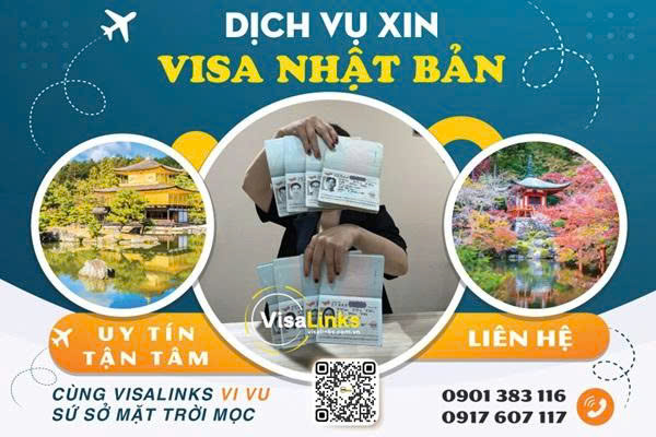 ịch vụ của Visalinks hỗ trợ khách hàng xin visa du lịch Nhật Bản