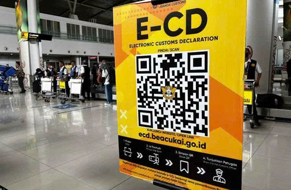 Điền tờ khai nhập cảnh Indonesia (e-CD) trước khi nhập cảnh
