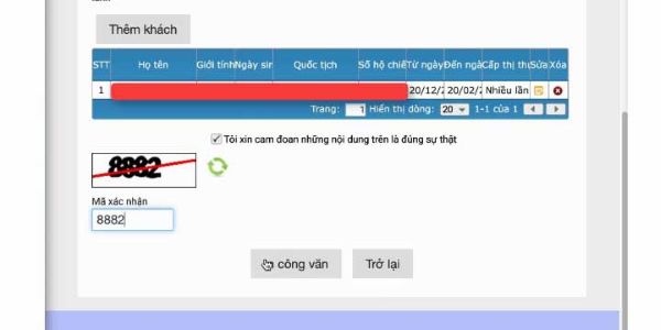 Kiểm tra lại thông tin, xác nhận và in công văn